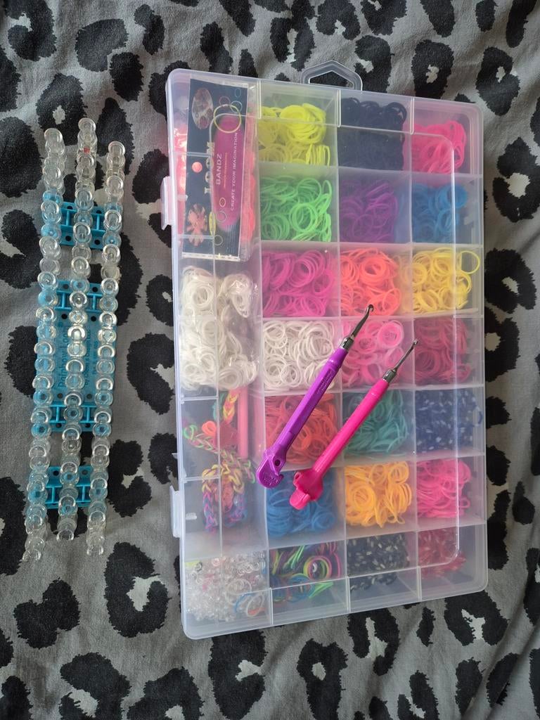Grote Loom Bandz set met weefraam en haaknaalden, Ophalen