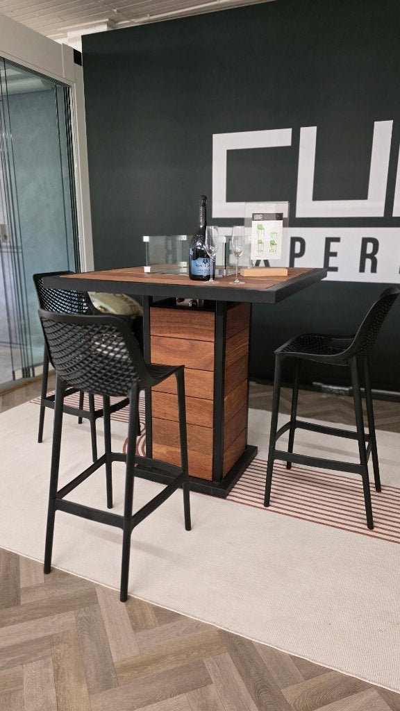Bartafel/vuurtafel met 3 stoelen, Ophalen, Nieuw