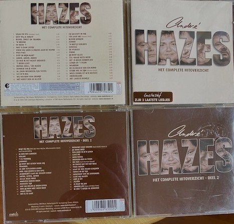 AndréHazes:hetCompleteHitoverzicht/ZonderZorgen/ZijGelooftIn, Ophalen of Verzenden, Zo goed als nieuw, Levenslied of Smartlap