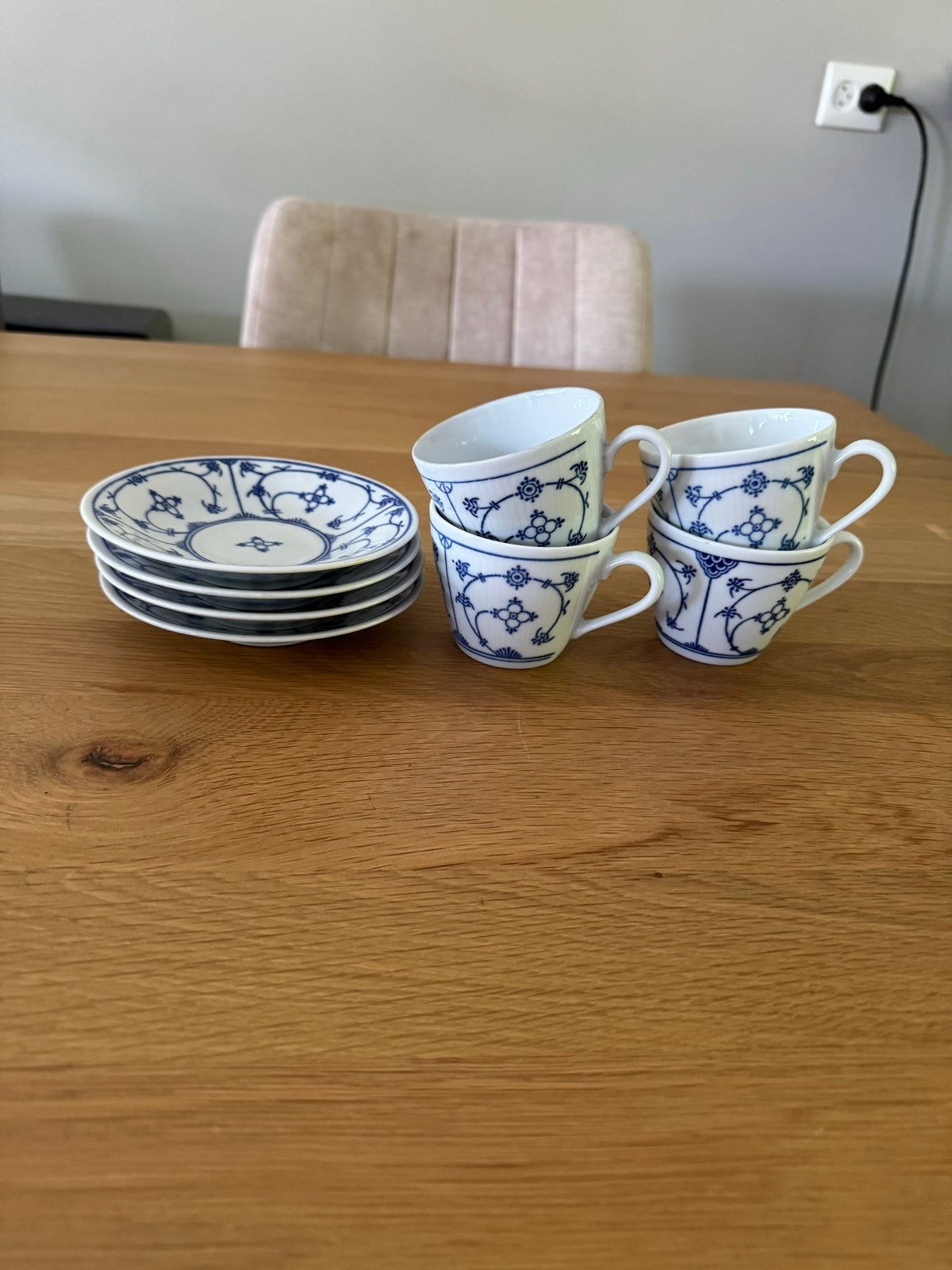 Jäger Eisenberg Original Blau koffiekopjes met schotels, Antiek en Kunst, Antiek | Porselein, Ophalen of Verzenden
