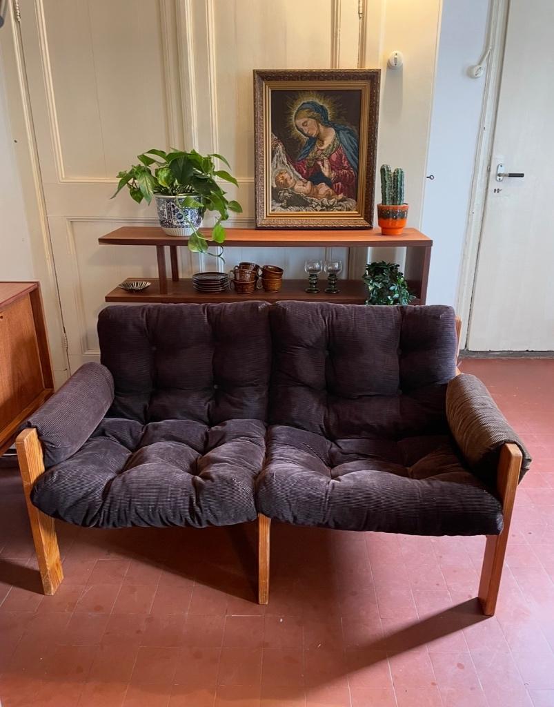 Vintage IKEA tweezits bank Gillis Lundgren jaren 70, Huis en Inrichting, Banken | Bankstellen, Ophalen, Gebruikt, 150 tot 200 cm