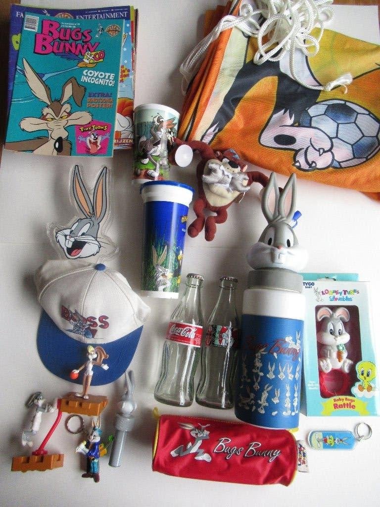 Space Jam/ Looney Tunes (CocaCola/Texaco/WB), Ophalen of Verzenden, Looney Tunes, Zo goed als nieuw, Beeldje of Figuurtje