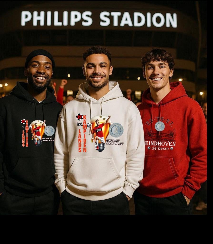 PSV kampioen schaps kleding 2026, hoodie of shirt,, Ophalen of Verzenden, Nieuw, Rood