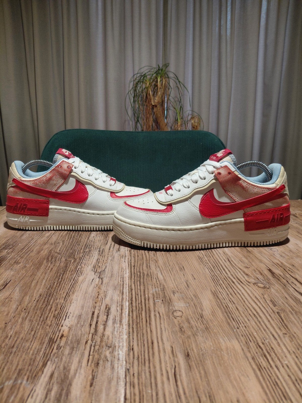 Nike Air Force 1 Shadow 'Cracked Leather' Size 38, Wit, Nike, Ophalen of Verzenden, Sneakers of Gympen