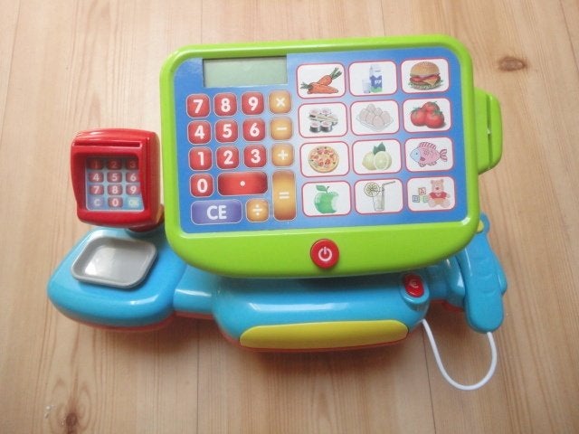 Te koop: Kassa met scanner van KD Kids, Ophalen of Verzenden, Gebruikt