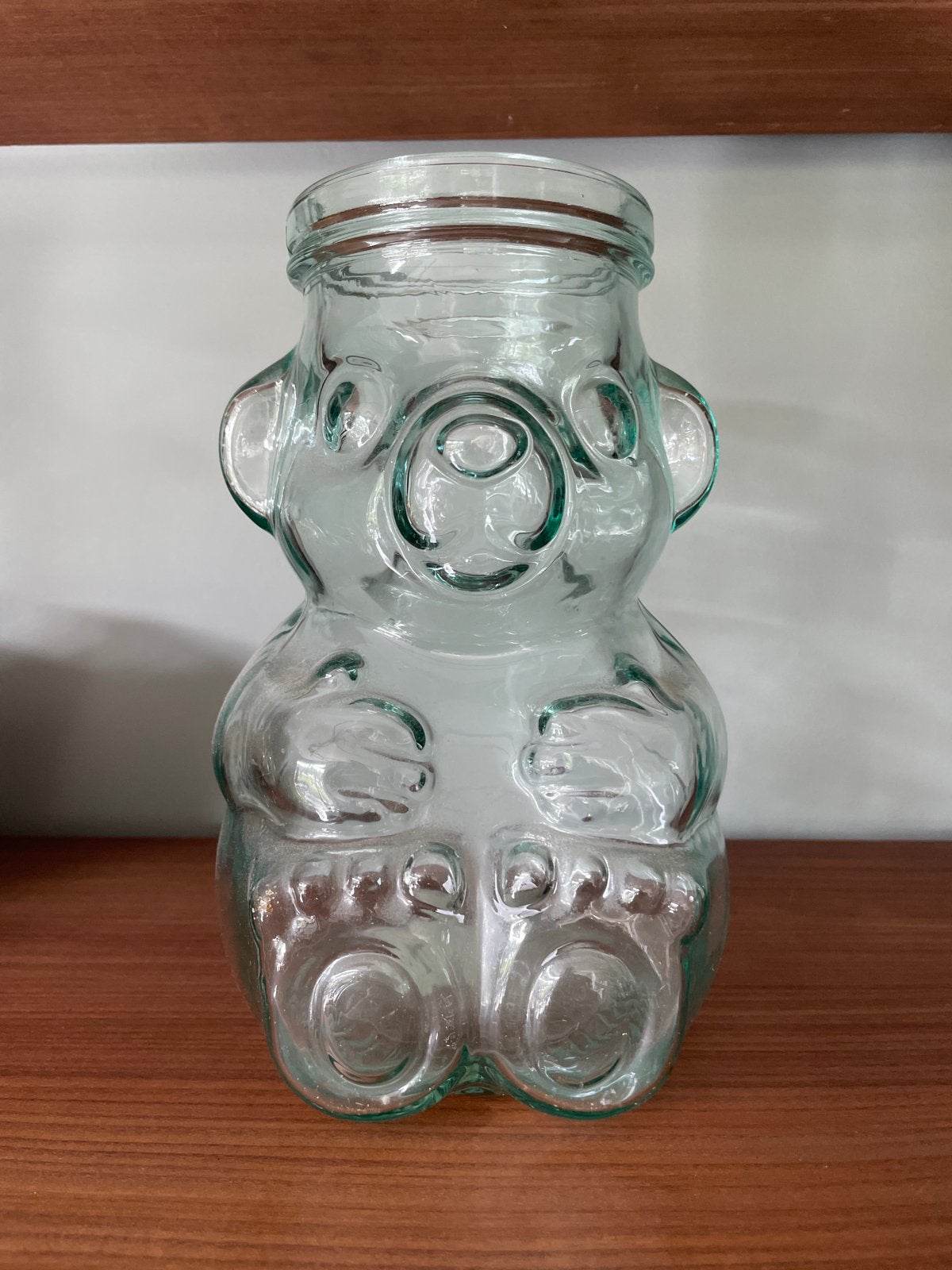 Glazen beertjespot - Vintage snoeppot, Ophalen of Verzenden