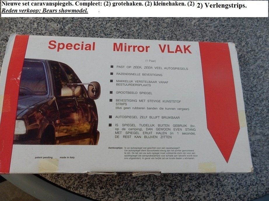 Nieuw.Caravanspiegels.Special Mirror.Breed zicht.Robuuste, Ophalen of Verzenden, Nieuw