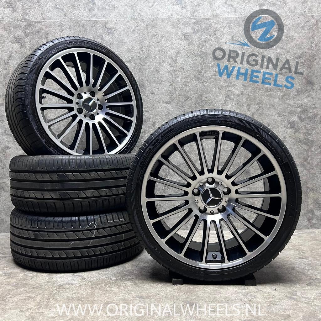 18 inch Keskin velgen + zomerbanden Mercedes A B C CLA, 18 inch, Banden en Velgen, Ophalen of Verzenden, Personenwagen