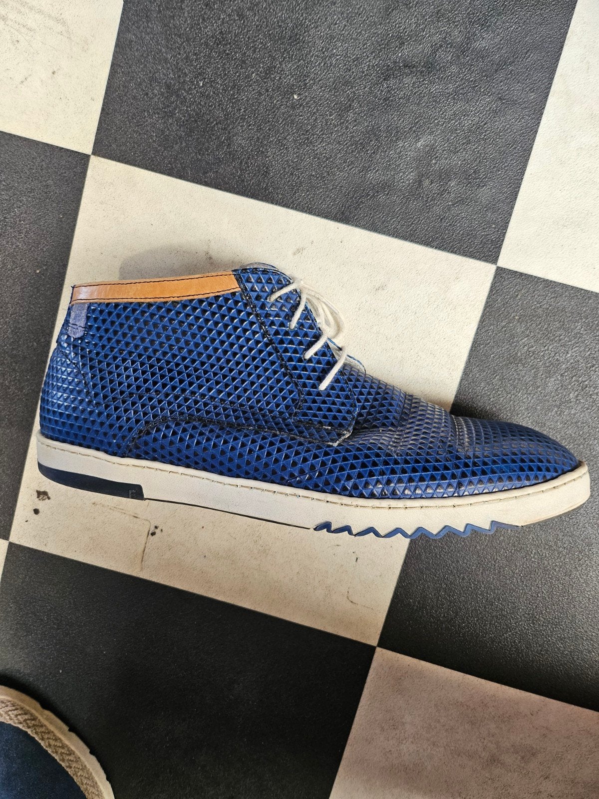 Floris van Bommel blauwe veterschoenen maat 8, Blauw, Heistraat 1, 5141 PP Waalwijk, Nederland, Floris van Bommel, Ophalen of Verzenden