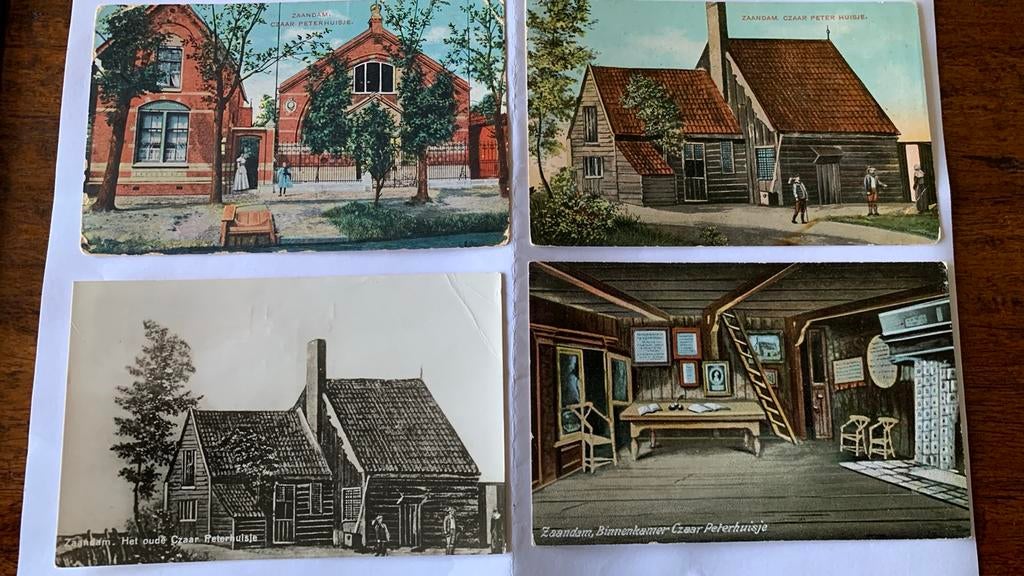 Tsaar Peter huisje oude Ansichtkaarten, Ophalen, Voor 1940, Zo goed als nieuw