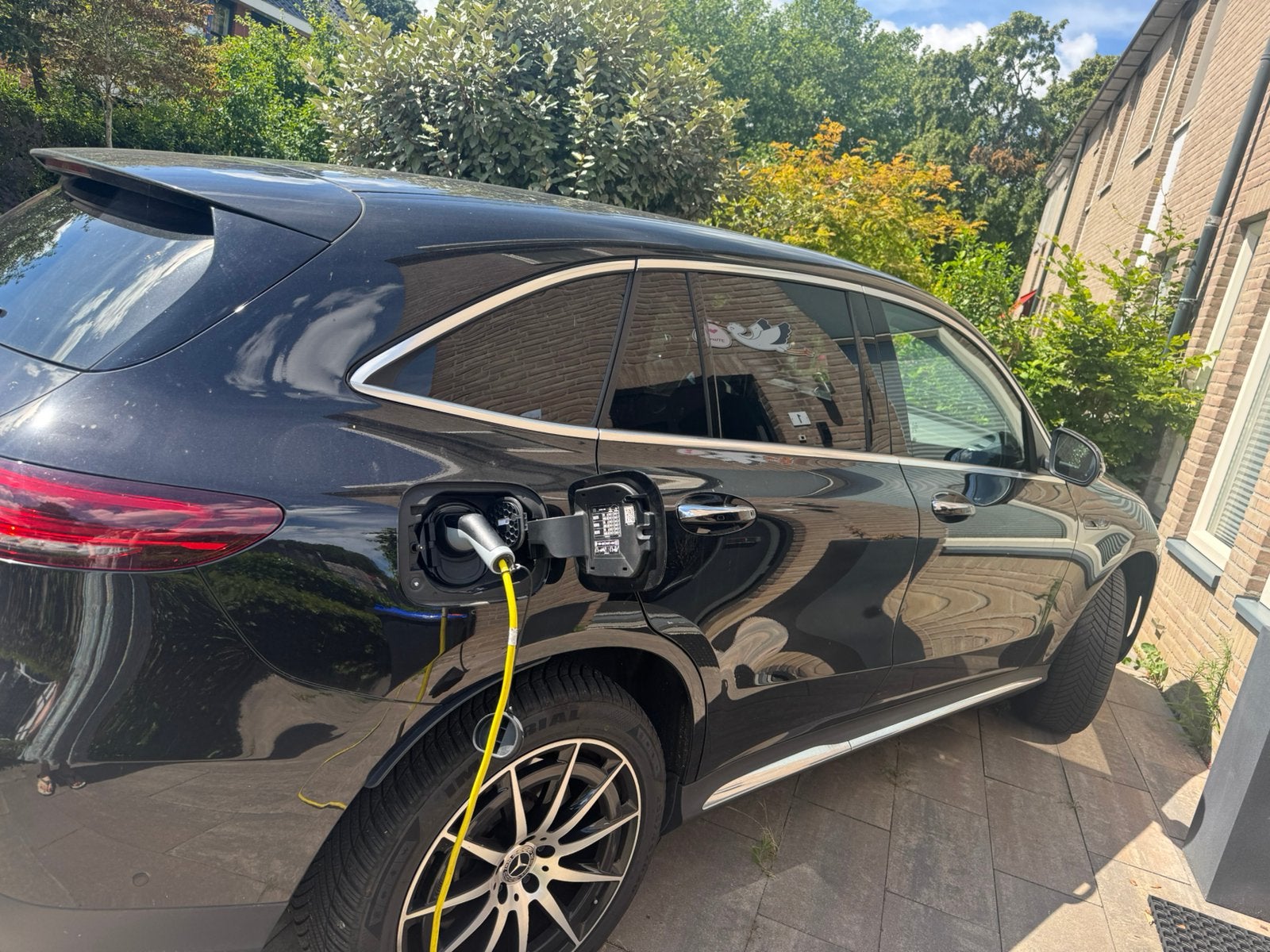 Mercedes-Benz EQC 400 4MATIC 408pk 2020 Zwart, Auto's, Mercedes-Benz, Automaat, 1800 kg, Zwart, 80 kWh