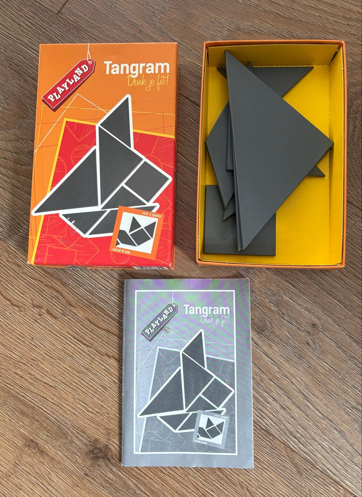 Playland Tangram Denk je fit! Puzzelspel, Een of twee spelers, Ophalen of Verzenden, Gebruikt