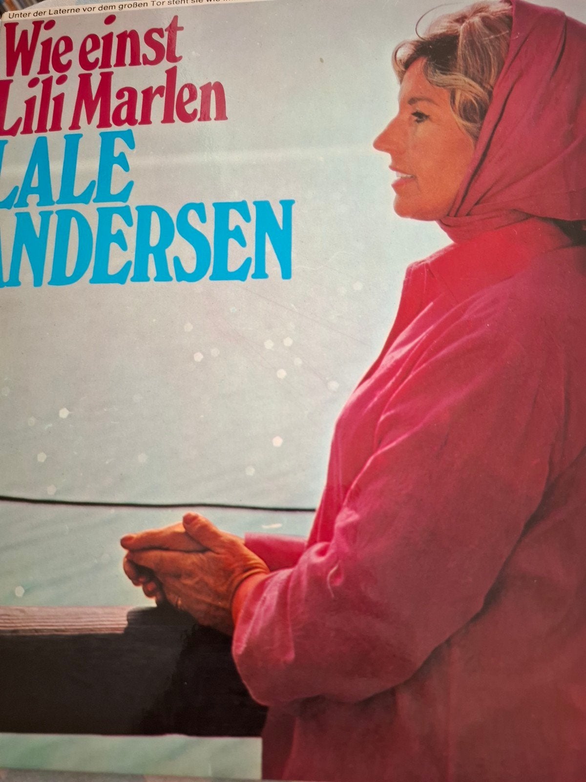 Lale Andersen wie einst Lili Marlen lp, Cd's en Dvd's, Ophalen of Verzenden, Zo goed als nieuw, 12 inch