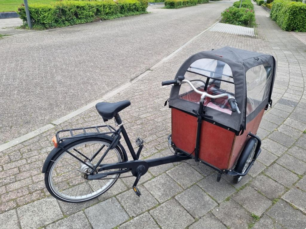Babboe bakfiets, Ophalen, Gebruikt, 4 kinderen of meer, Huif