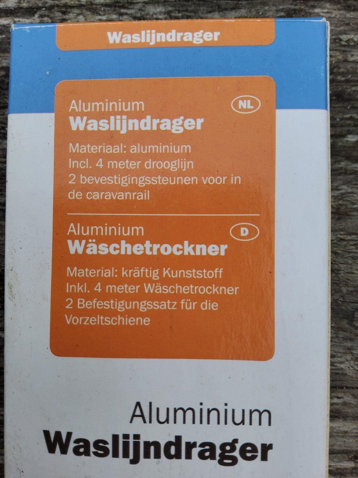Aluminium Waslijn voor Caravan en Camper, Caravans en Kamperen, Ophalen of Verzenden, Nieuw