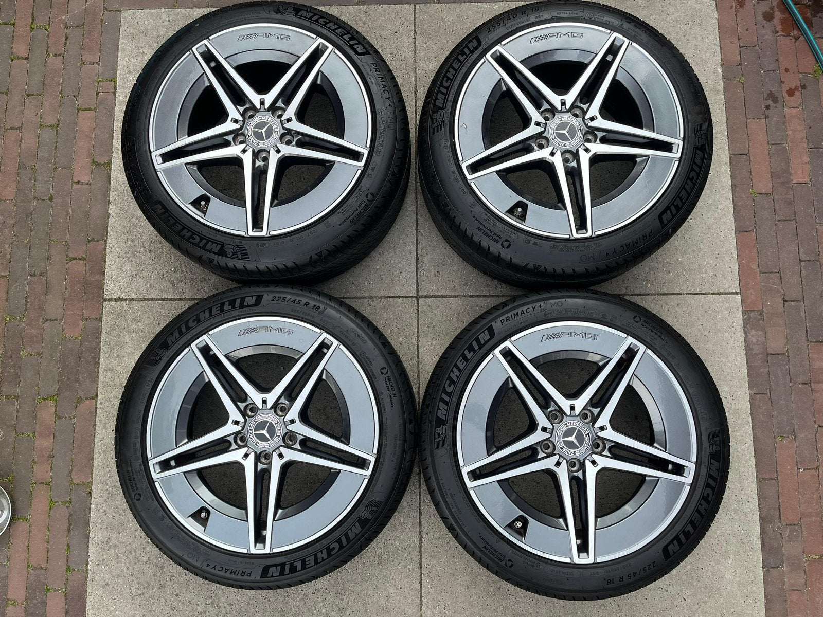 Originele Mercedes C Klasse W206 S206 18 inch AMG Michelin, Auto-onderdelen, Ophalen, 18 inch, Gebruikt, Banden en Velgen
