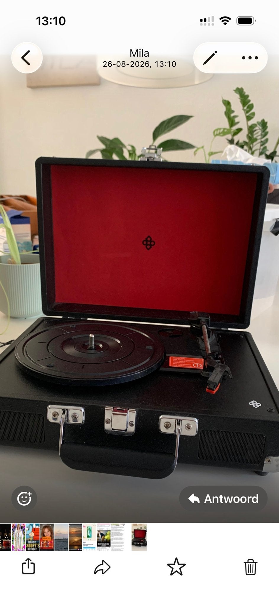 Draagbare Platenspeler - Dutch Originals, Ophalen, Zo goed als nieuw, Platenspeler, Overige merken