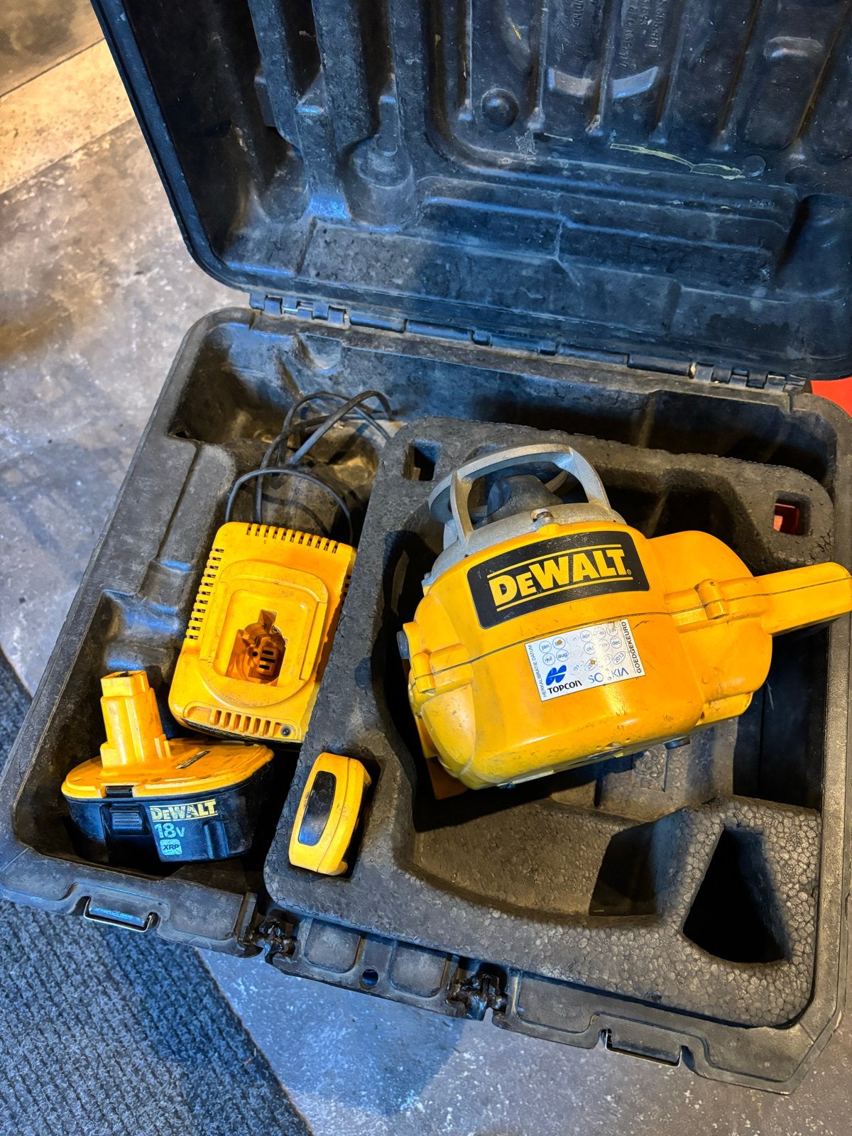 DeWalt DW077 Roterende Laser / bouwlaser, Doe-het-zelf en Verbouw, Meetapparatuur, Ophalen of Verzenden, Gebruikt
