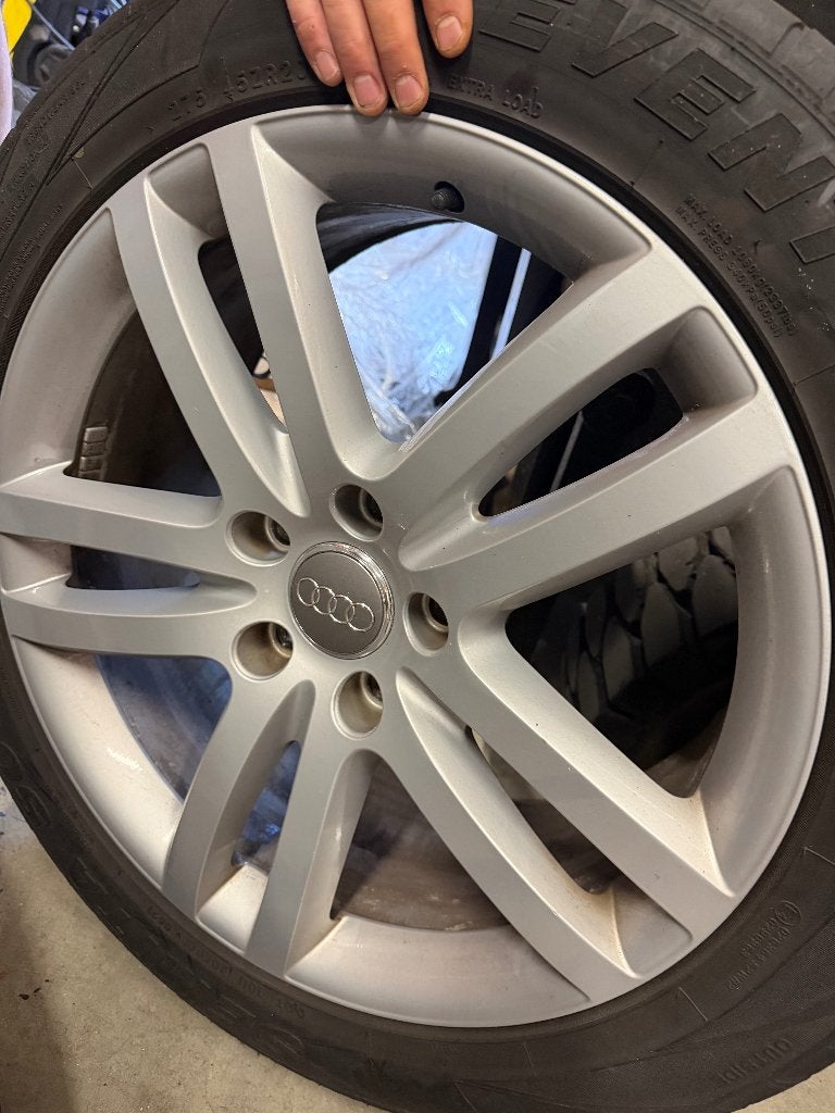 Complete set originele Audio velgen + banden voor Audi Q7, Ophalen, Gebruikt, 275 mm, Banden en Velgen