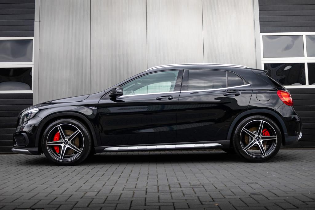 Mercedes-Benz GLA 45 AMG 361 pk 4MATIC AMG-Sportpakket / Xen, Auto's, Mercedes-Benz, 4 cilinders, Zwart, SUV of Terreinwagen, Geïmporteerd