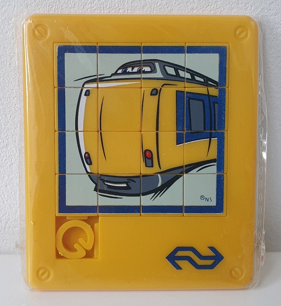 schuifpuzzel met trein vd NS: Koploper, nieuw in verpakking, Verzenden, Minder dan 500 stukjes, Nieuw, Overige typen