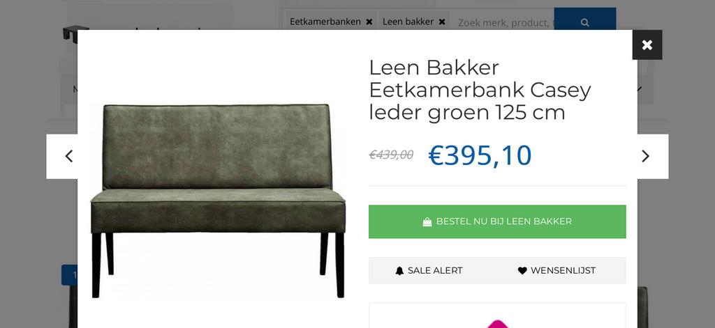 Eetkamer bankje, Ophalen of Verzenden, Zo goed als nieuw, Tweepersoons, Minder dan 150 cm