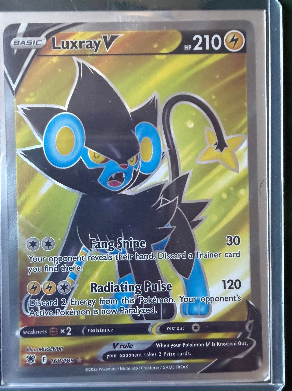 Pokemon kaarten luxray 168/189, Ophalen of Verzenden, Zo goed als nieuw, Meerdere kaarten