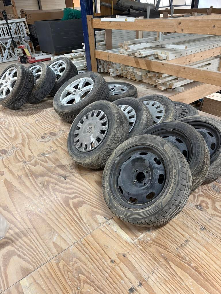 Diverse sets banden met velgen - Audi, Opel, Renault, ANZIO, Auto-onderdelen, Banden en Velgen, Overige, Gebruikt, Banden en Velgen
