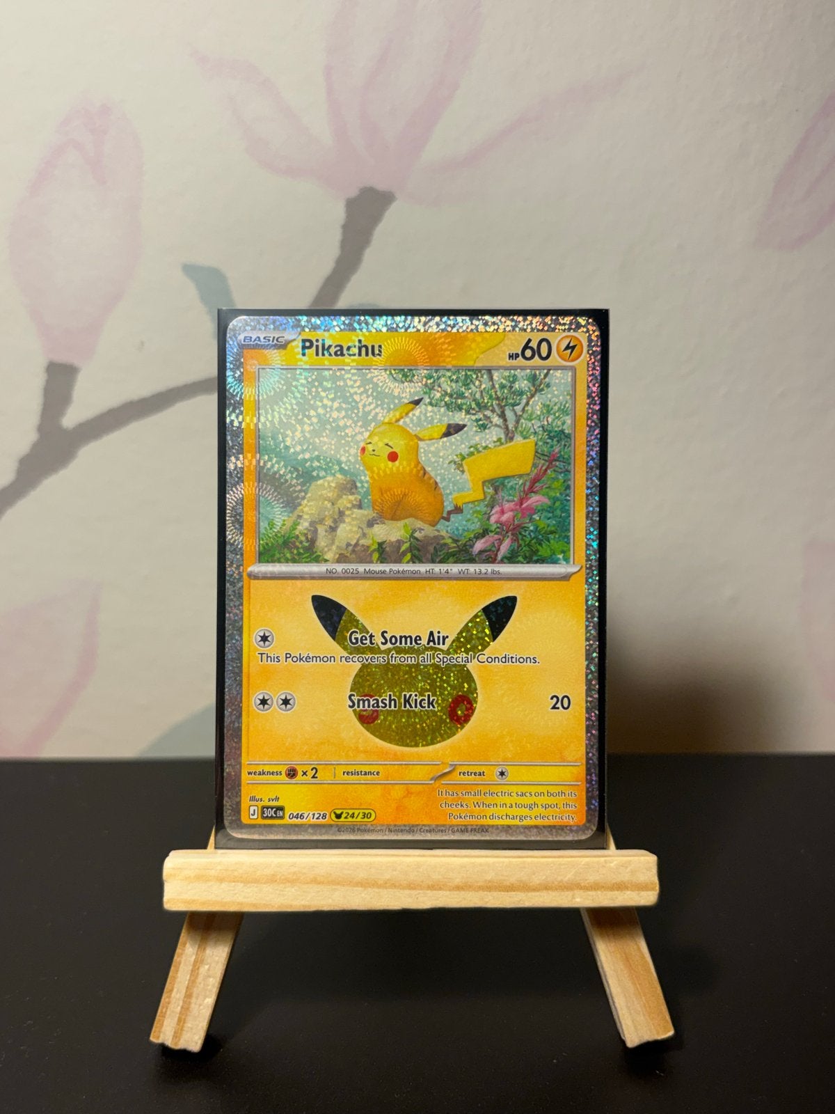 Pikachu 046/128, Ophalen of Verzenden, Zo goed als nieuw, Losse kaart, Foil
