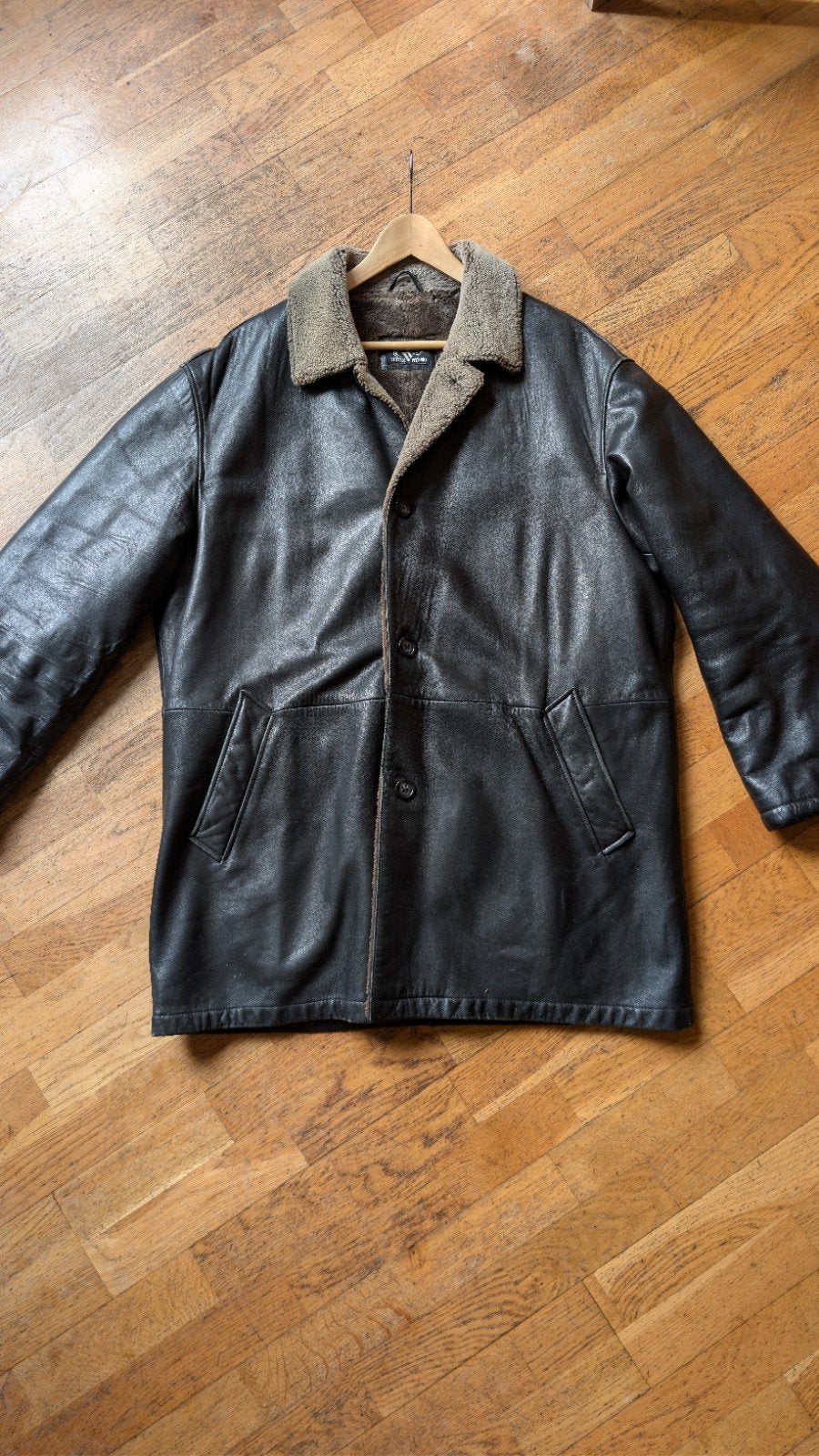 Vittorio Vittorio Shearling Jas / Lammy Coat – Echt Schapenv, Kleding | Heren, Jassen | Winter, Ophalen of Verzenden, Gedragen