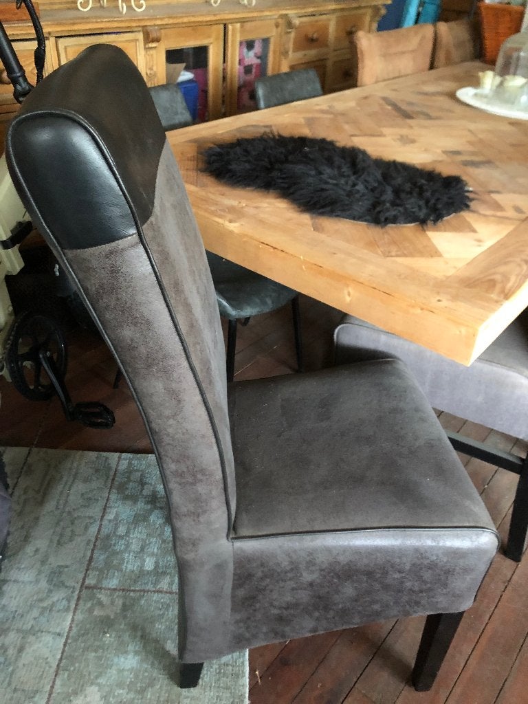 Nieuwe Maxfurn Click Eetkamerstoelen Antraciet - Set van 3, Drie, Modern, landelijk en industrieel interieur tijdloos klassiek