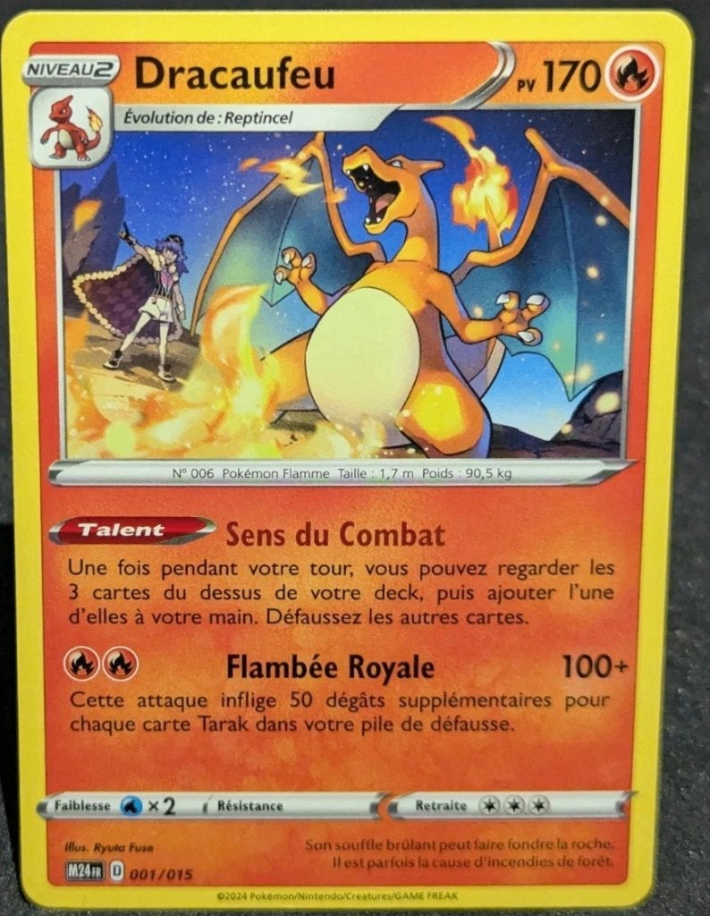 pokemon mcdonalds promo dracaufeu // charizard 001/015, Ophalen of Verzenden, Zo goed als nieuw, Losse kaart