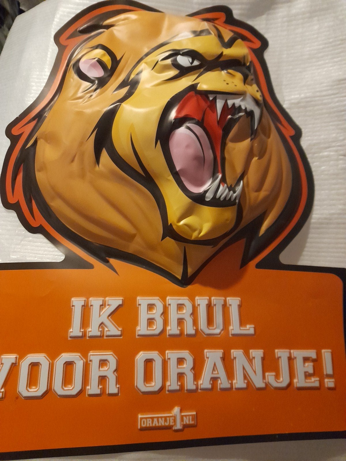 Oranje leeuw en vuvuzela, Ophalen of Verzenden, Zo goed als nieuw