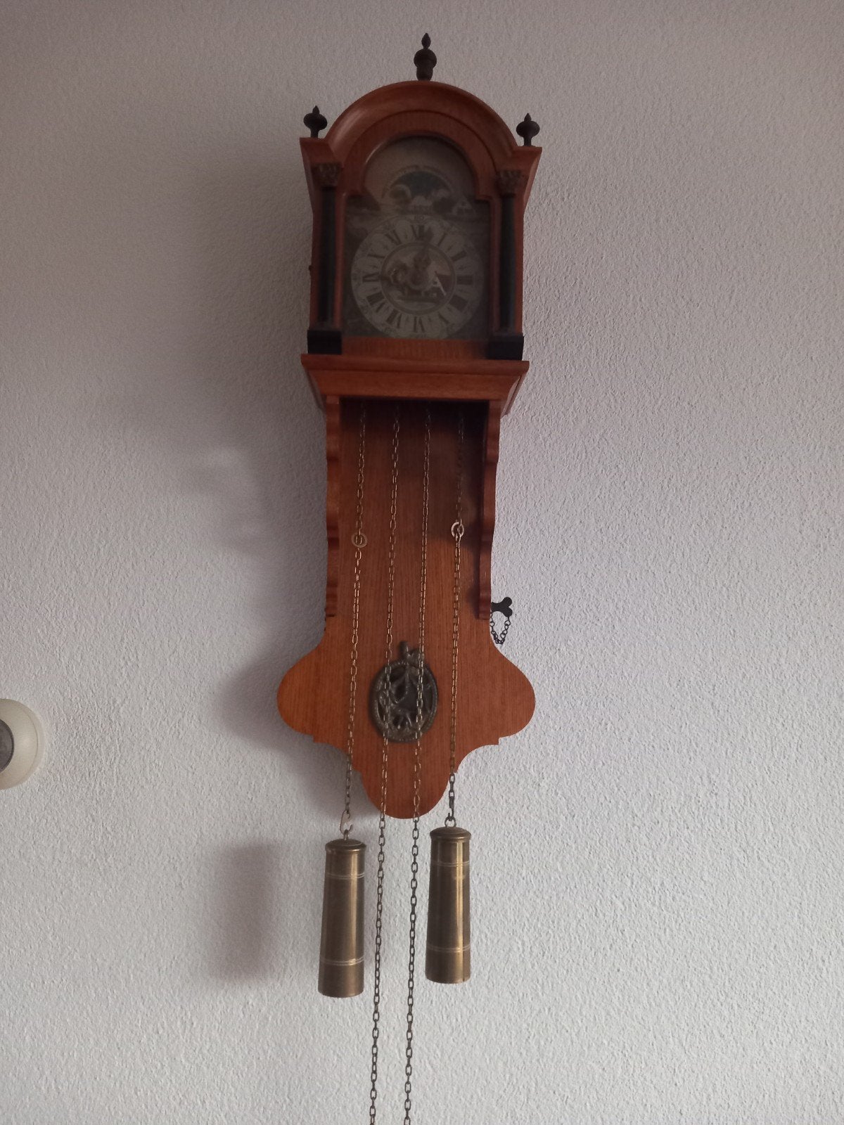 Antieke Friese Staartklok met Dag- en Nachtaanduiding, Antiek en Kunst, Ophalen