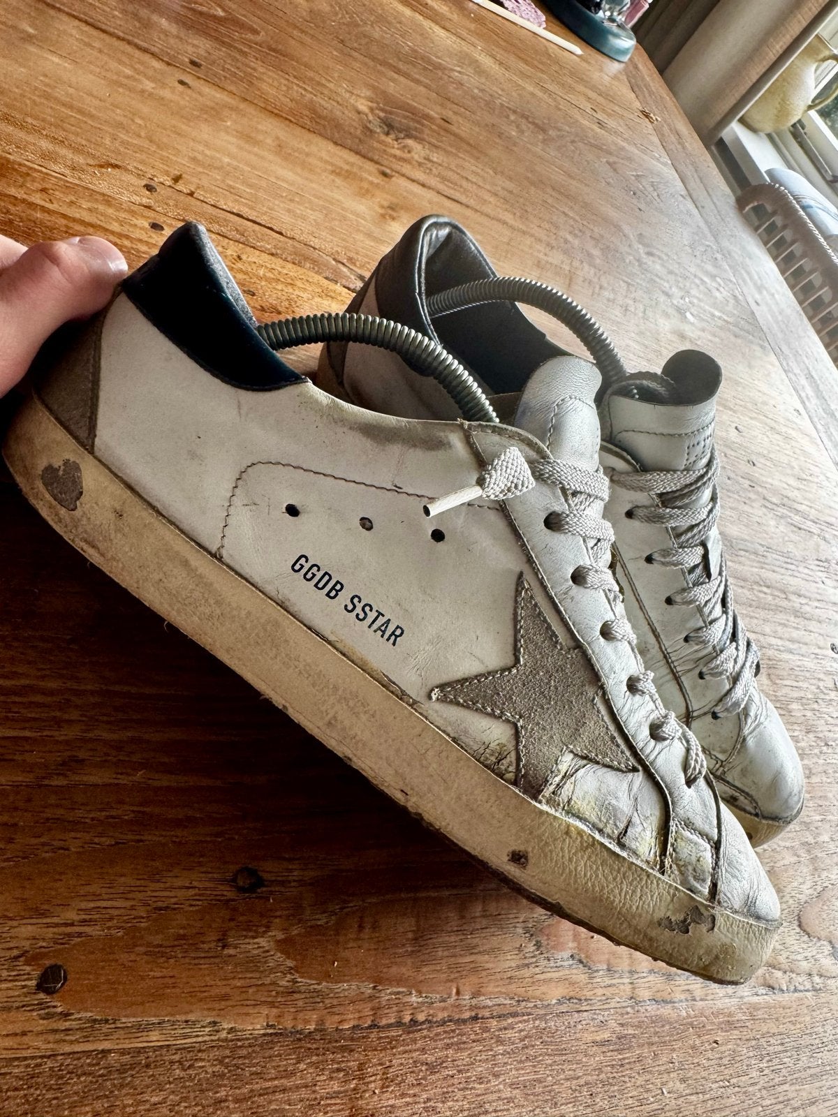 Golden Goose GGDB SSTAR Sneakers mt 43, Wit, Ophalen of Verzenden, Sneakers of Gympen, Gedragen
