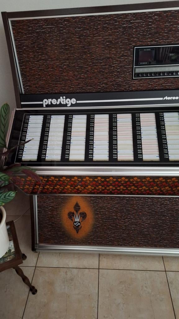 Vintage NSM Prestige Stereo Jukebox - Werkt Perfect!, Verzamelen, Gebruikt, 1960 tot 1970, Ophalen, Met singles