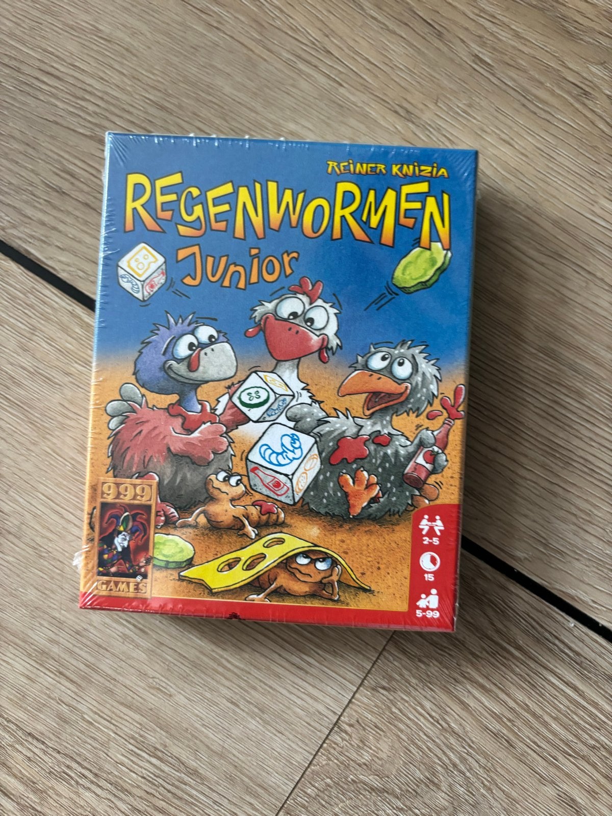NIEUW! Regenwormen Junior - Leuk dobbelspel voor kinderen, Een of twee spelers, Ophalen of Verzenden, Nieuw