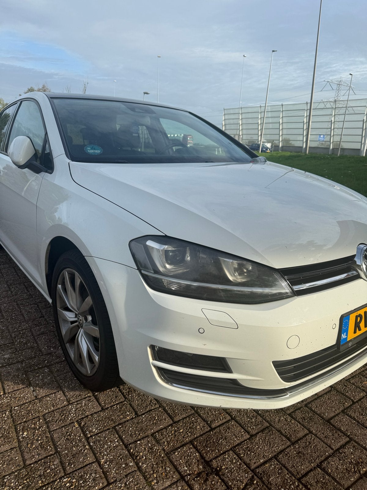 Volkswagen Golf 1.4 TSI 103KW DSG 2013 Wit, Auto's, Zwart, 4 cilinders, Leder en Stof, Wit