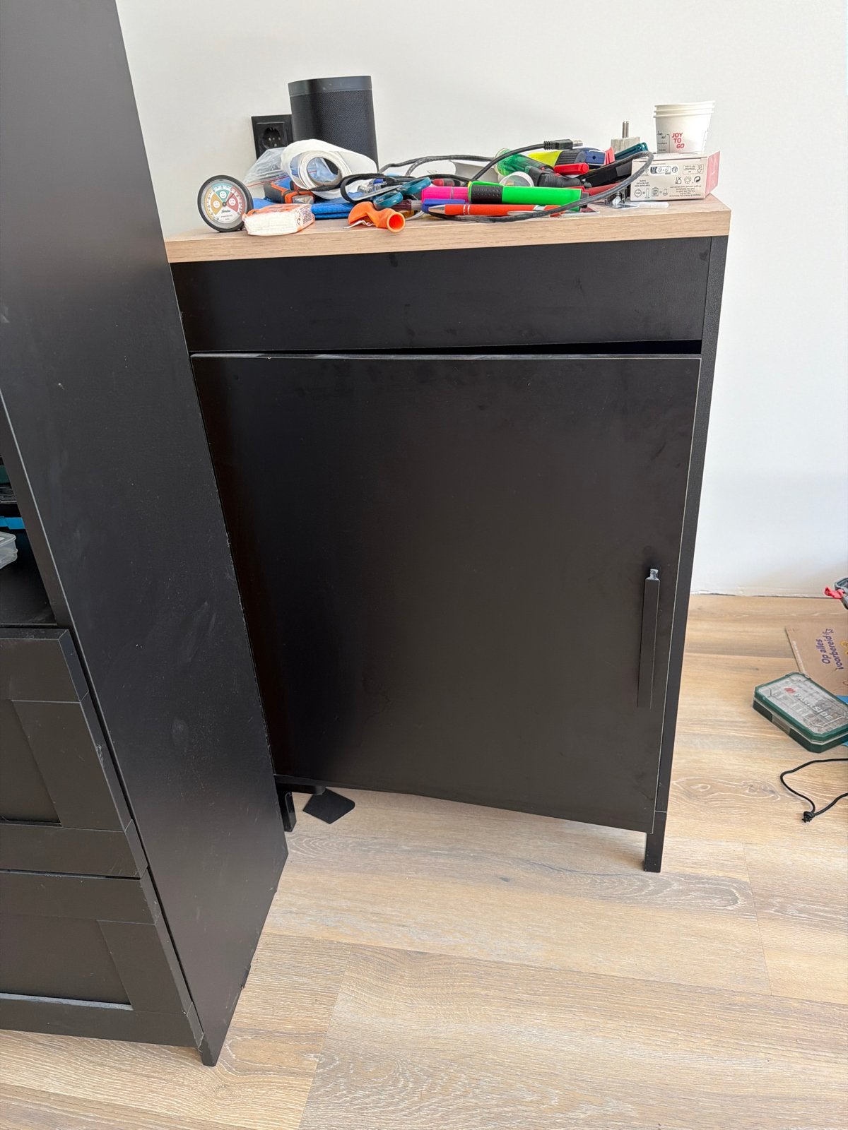 Strak zwart keukenblok - ook los te gebruiken, Ophalen, Gebruikt, 50 tot 100 cm, 50 tot 75 cm