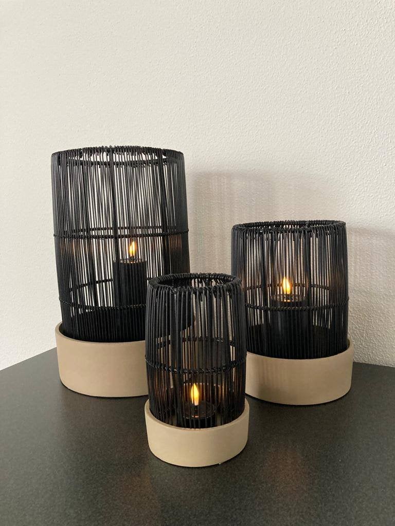 Colmore Windlicht Votive metaal taupe/black S,M of L Nieuw, Windlicht, Meerkleurig, Nieuw, Ophalen of Verzenden