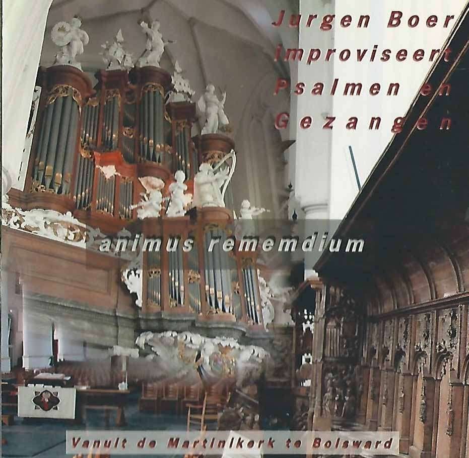 OrgelCD: Jurgen Boer - Improviseert PSalmen en gezangen, Ophalen of Verzenden, Zo goed als nieuw, Koren of Klassiek