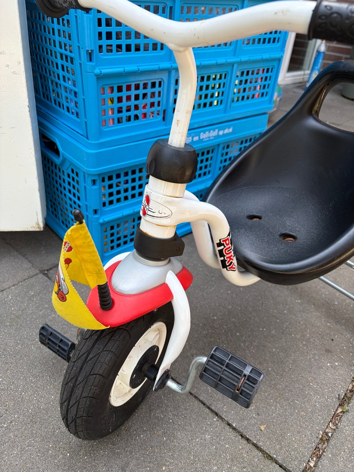Puky driewieler met duwstang, Fietsen en Brommers, Fietsen | Driewielers, Ophalen, Gebruikt, Terugtraprem, Duwstang