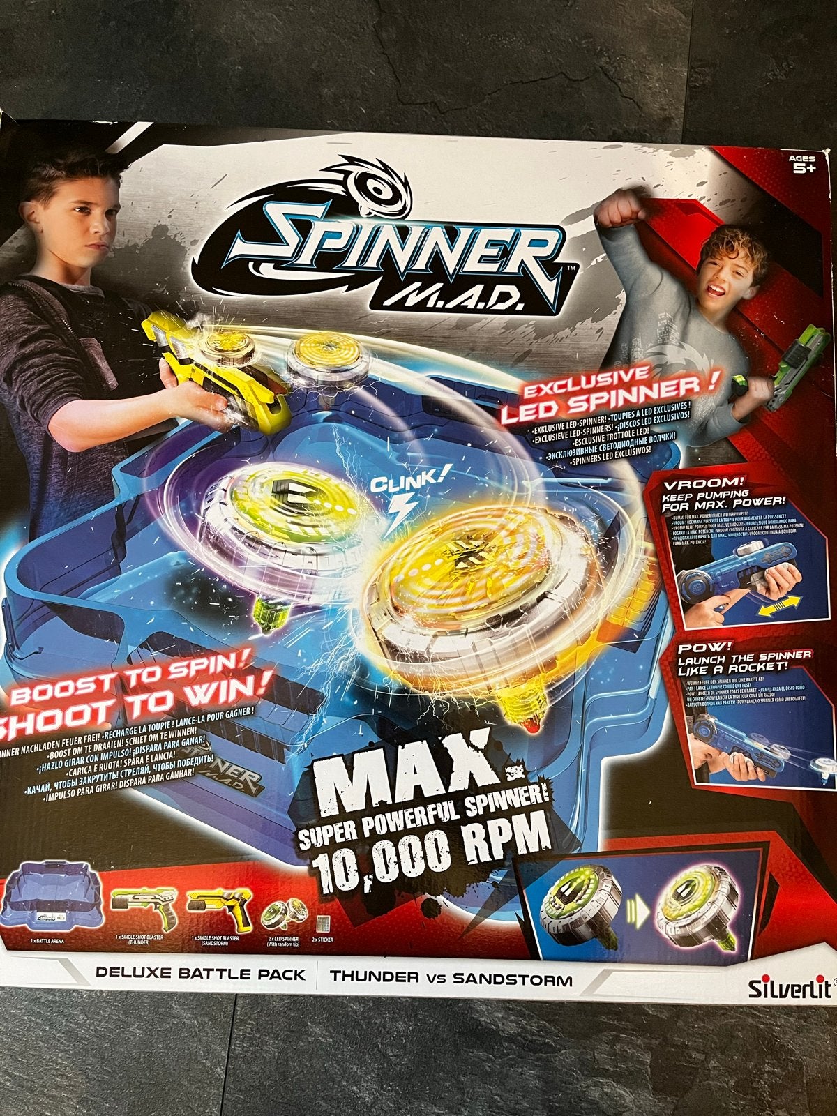 Spinner MAD Deluxe Battle Pack met extra's, Ophalen of Verzenden, Zo goed als nieuw, Jongen of Meisje