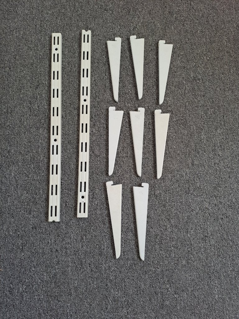 dubbele wandrails/ plankdragers, Ophalen of Verzenden, Gebruikt