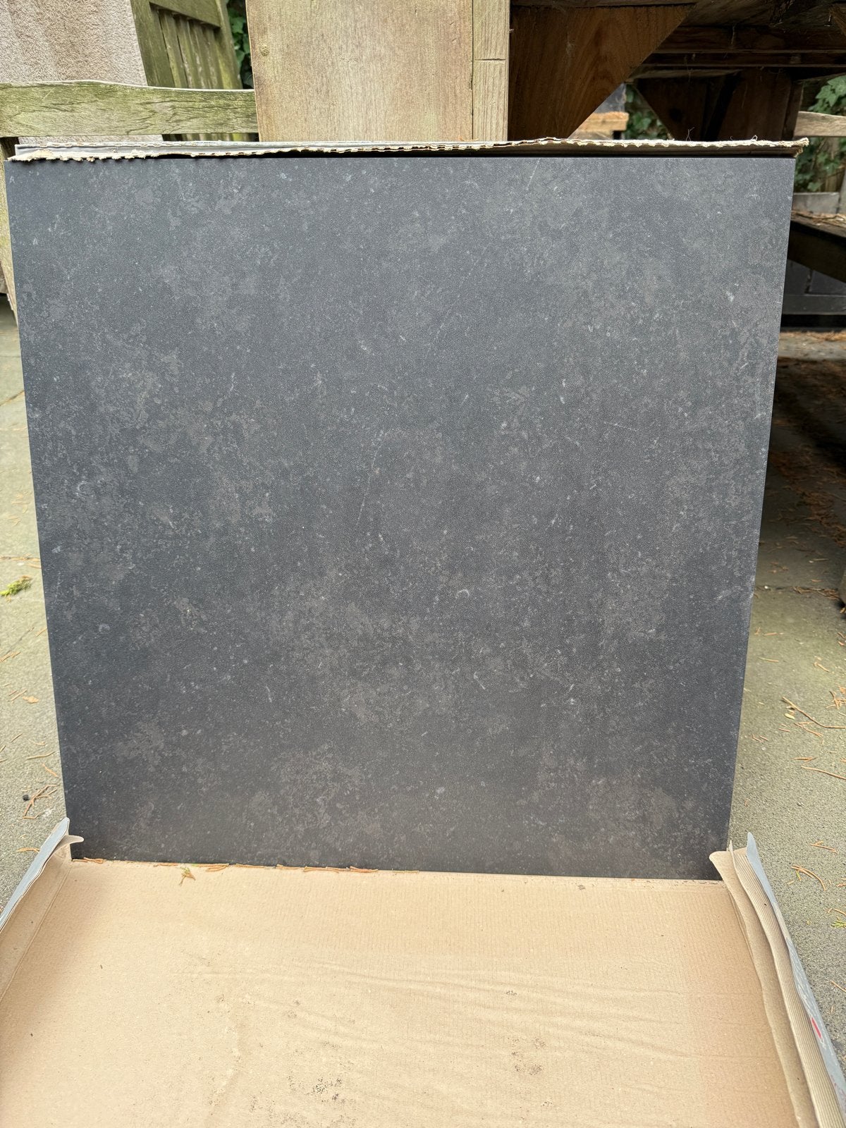 Nieuwe Refin Keramische Vloertegels 60x60 cm Zwart, Ophalen, 60 cm of meer, Keramiek, Nieuw
