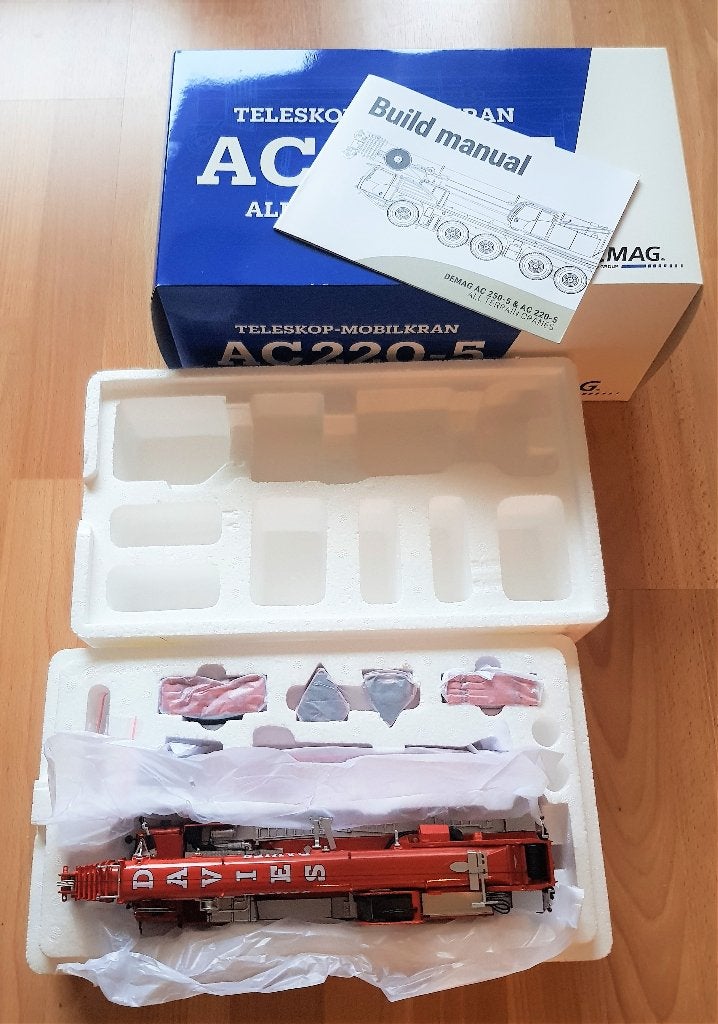 Davies Demag AC 220-5 kraan 1:50 van IMC, nieuw!, Hobby en Vrije tijd, Modelauto's | 1:50, Ophalen of Verzenden, Nieuw, Hijskraan, Tractor of Landbouw