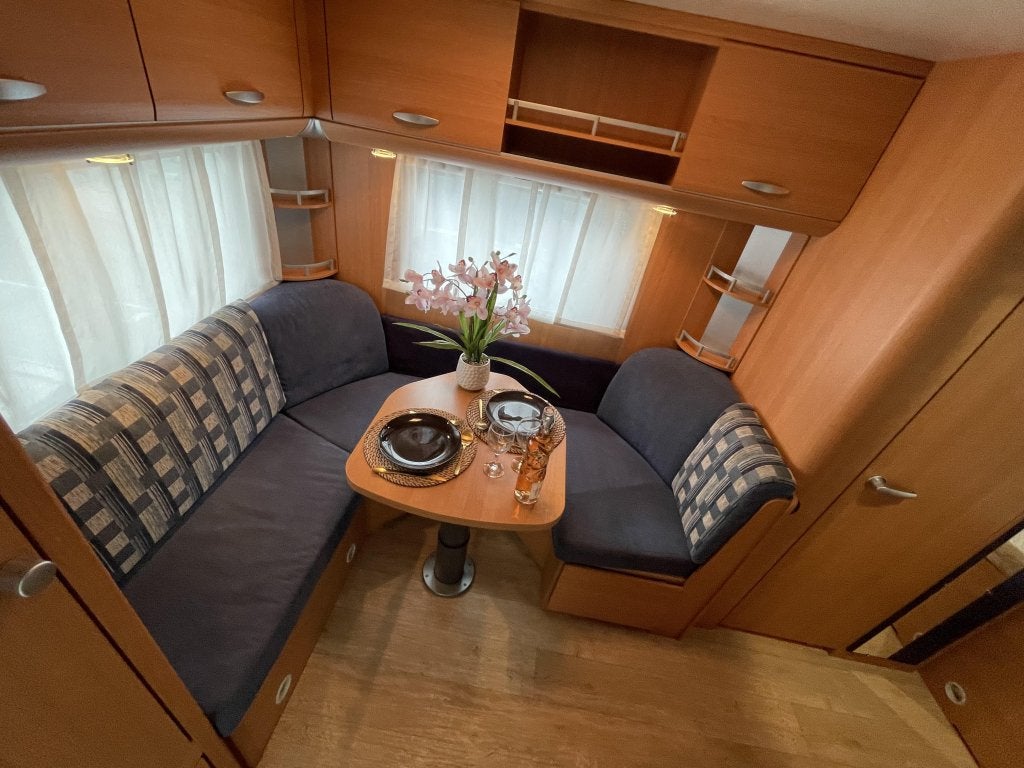 Knaus Sport 420 QD DWARSBED VOORTENT MOVER, Caravans en Kamperen, Caravans, Rondzit, Schokbreker, Bedrijf, 750 - 1000 kg