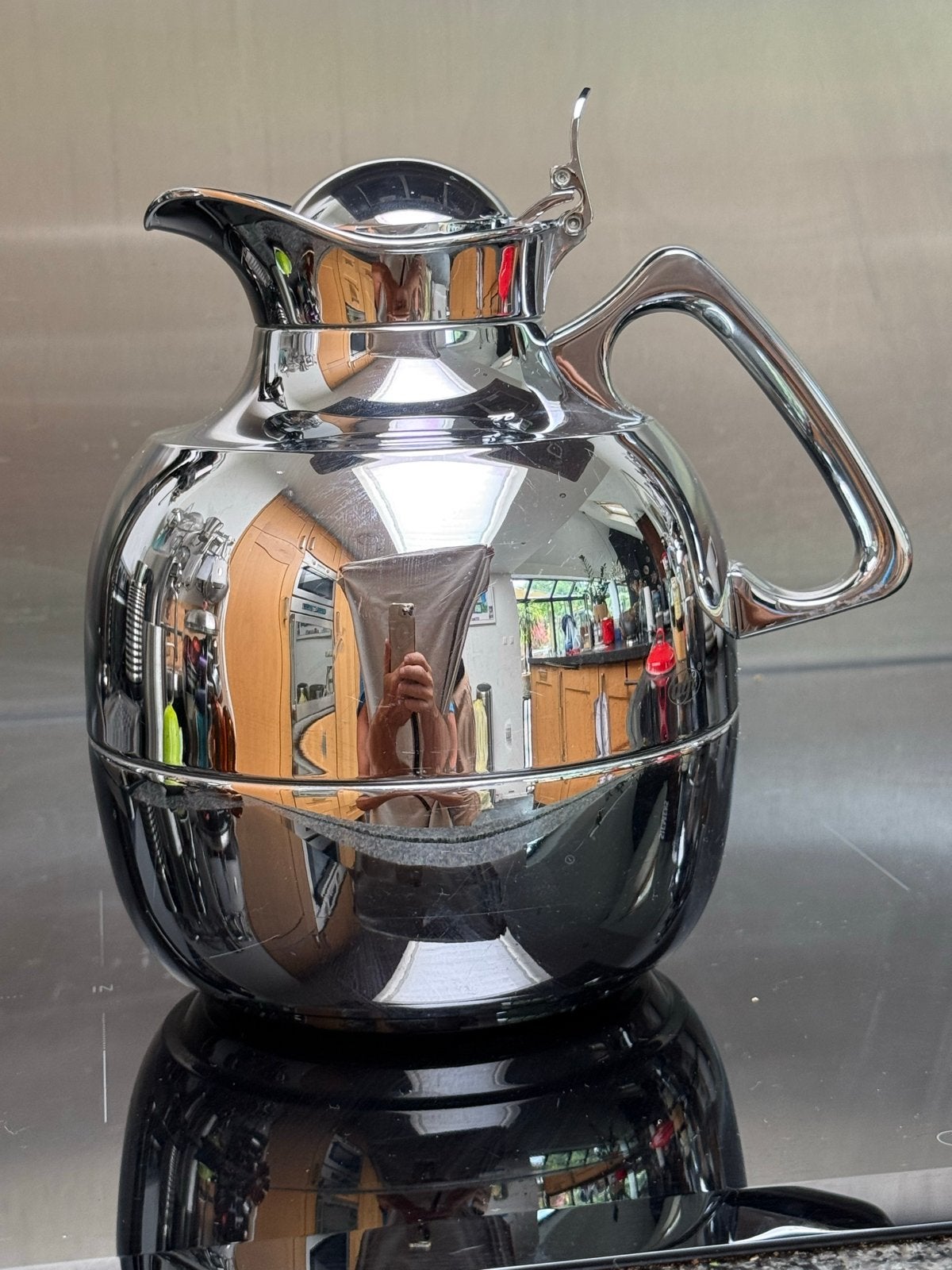 Alfi Thermoskan K2 1.0L - Chroom, Huis en Inrichting, Keuken | Servies, Overige materialen, Thermoskan, Overige merken, Ophalen of Verzenden