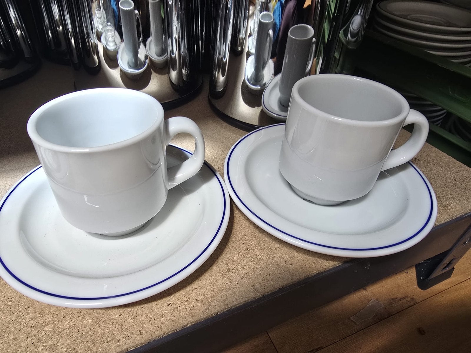 Grote partij koffie- en theekopjes met schotels, Ophalen of Verzenden, Gebruikt