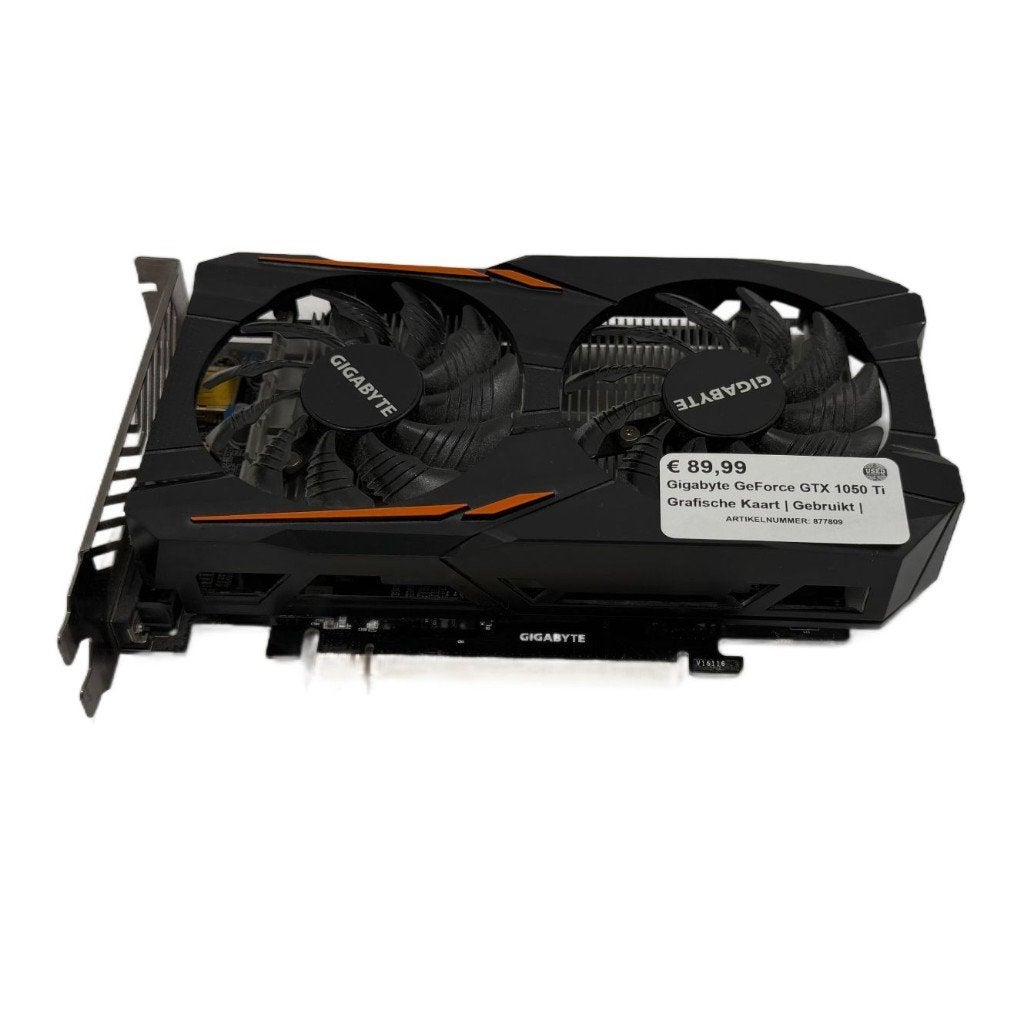 Gigabyte GeForce GTX 1050 Ti Grafische Kaart | Gebruikt |, PCI-Express 3, Dordrecht@usedproducts.nl, Toulonselaan 72, Ophalen of Verzenden